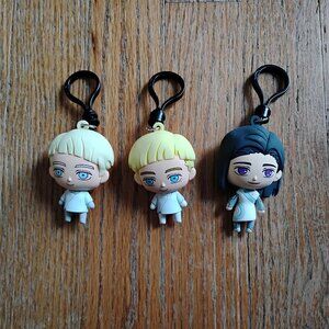 Official Trigun Stampede (Tristamp) Figure Keychain Knives Vash Rem Set